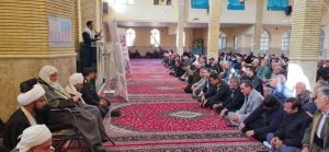 تجمع مردم جوانروددر جمایت از مردم غزه با حضور شیخ نمرزغموت