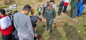 کاشت یکهزارو 500 بذر بلوط وبادام در جوانرود