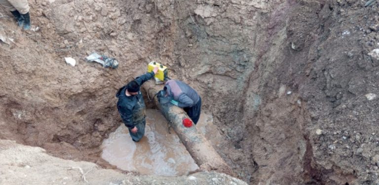 تعمیر خط انتقال آب شرب شهر جوانرود