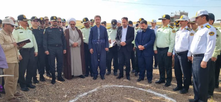 عملیات اجرایی احداث ۴۸ واحد سازمانی نیروی انتظامی شهرستان جوانرود آغاز شد