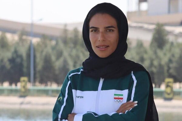 حمایت دختر قایقران ایران از مردم فلسطین +عکس