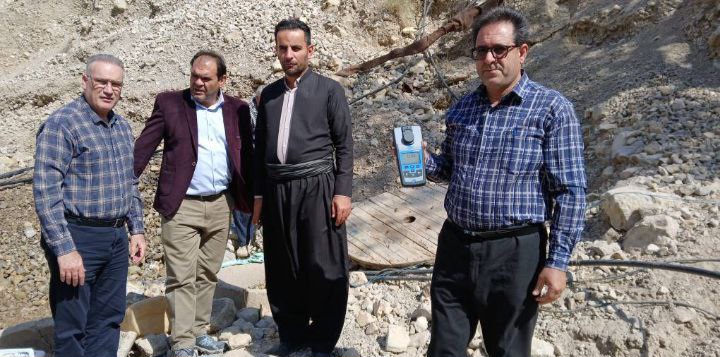 بازدید مدیر مرکز پایش شرکت آب و فاضلاب از روستاهای جوانرود