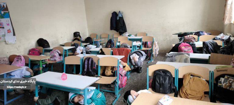 مانور زلزله و ایمنی در مدارس جوانرود