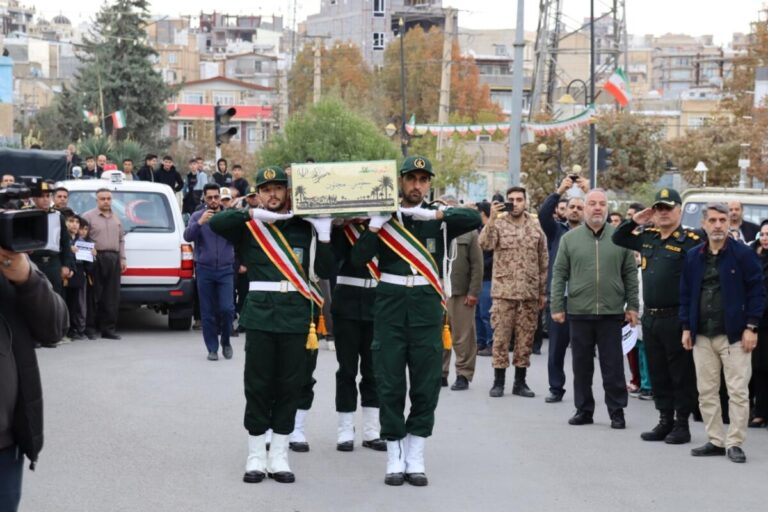 پیکر مطهر شهید گمنام در جوانرود تشییع شد