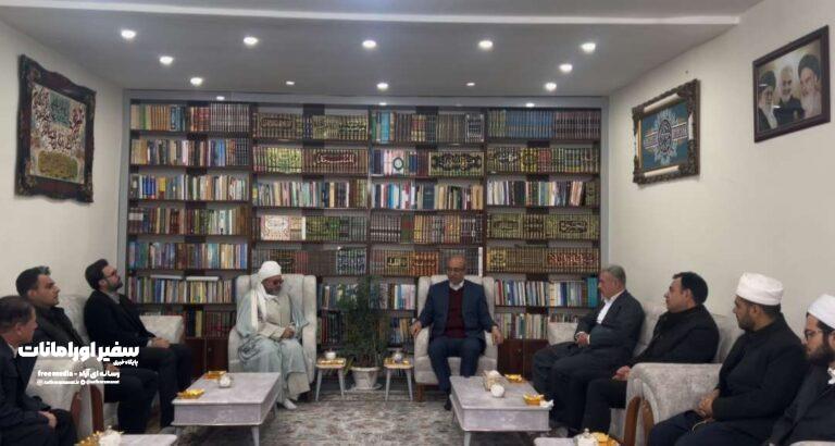 دیدار استاندار کرمانشاه با امام جمعه شهرستان جوانرود