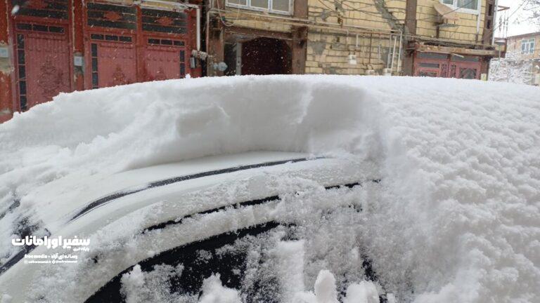 بارش برف سنگین در جوانرود