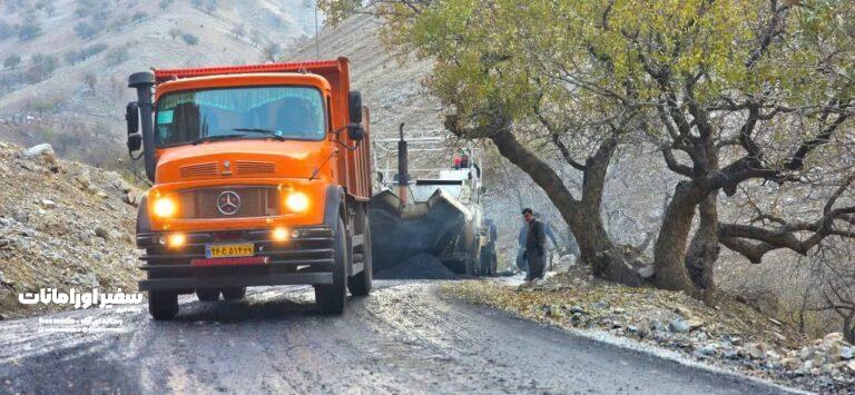 تلاش بیوقفه برای آسفالت، بهسازی و ارتقای ایمنی راههای جوانرود