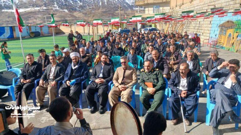 مراسم جشن انقلاب در دهستان زلان