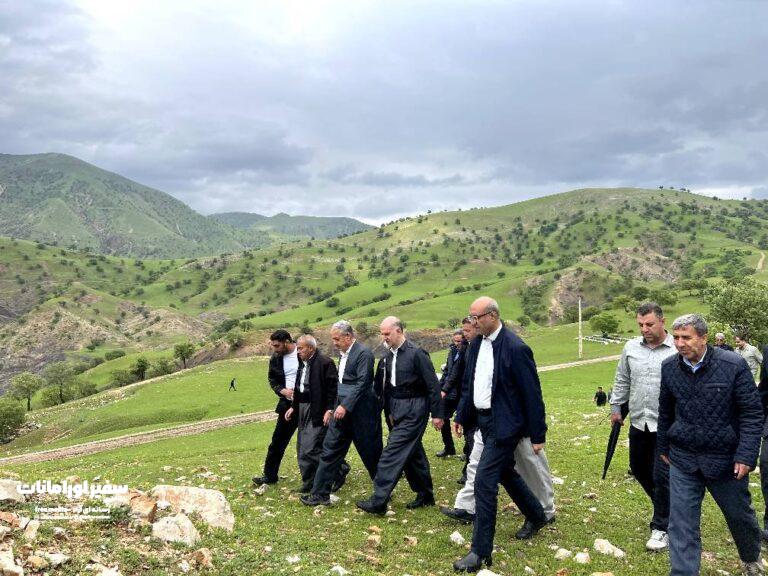 بازدید میدانی استاندار از مناطق مرزی و عشایری جوانرود و پاوه